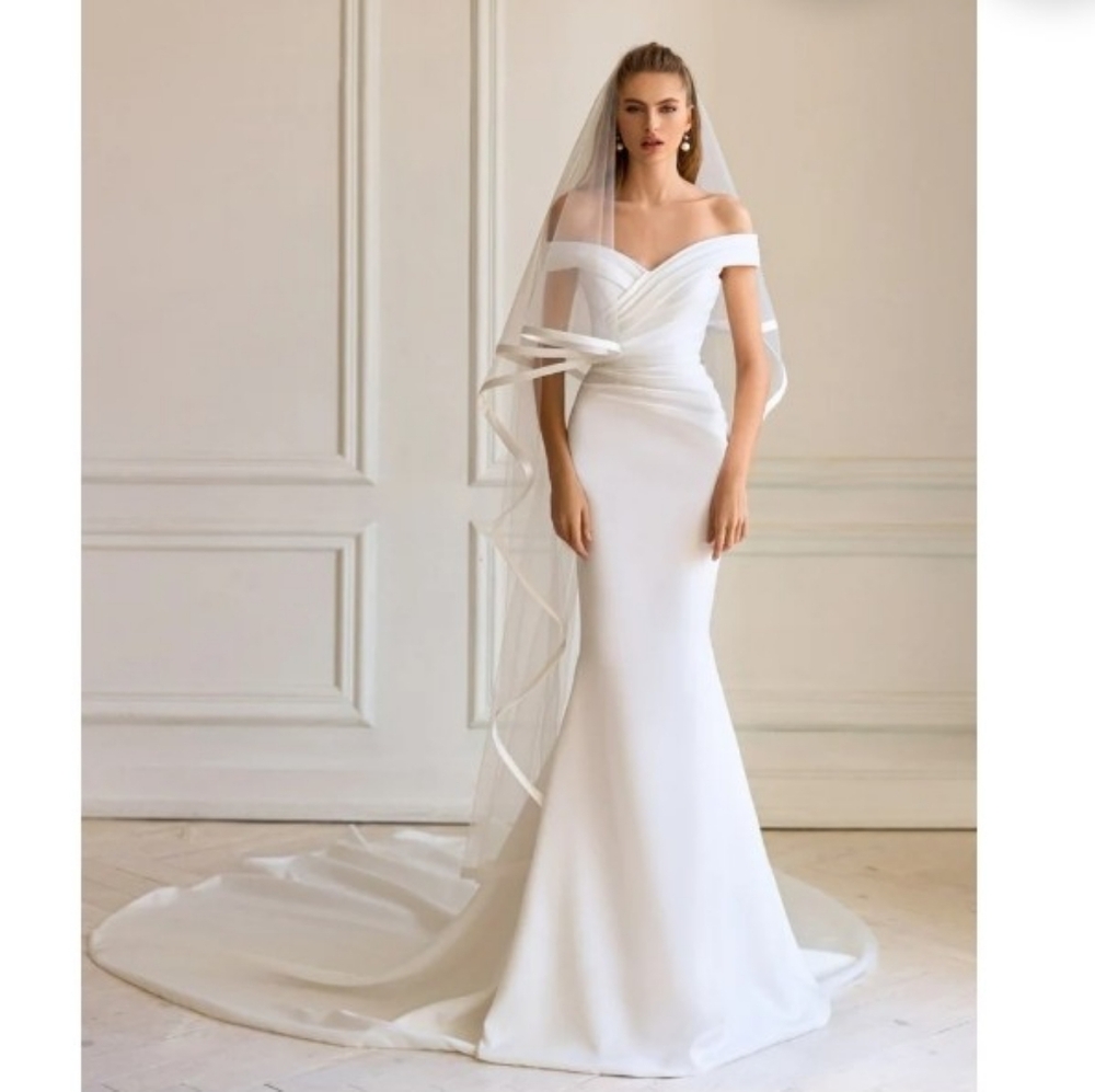 🆕Romantic Luxurious Double Layer Design Bridal Veil with Sturdy metal Comb